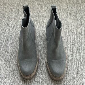 Bernardo Suede Boots in Gray.